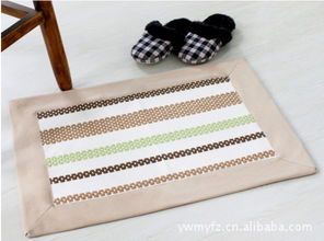 MUJ 风格素色手工织造纯棉地垫脚垫限量两件